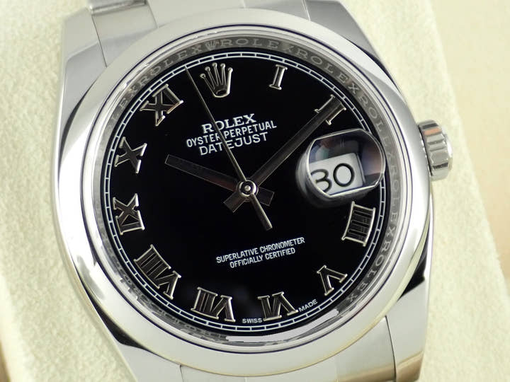 ロレックス デイトジャスト Ref.116200 ブラック文字盤 中古 datejust-154