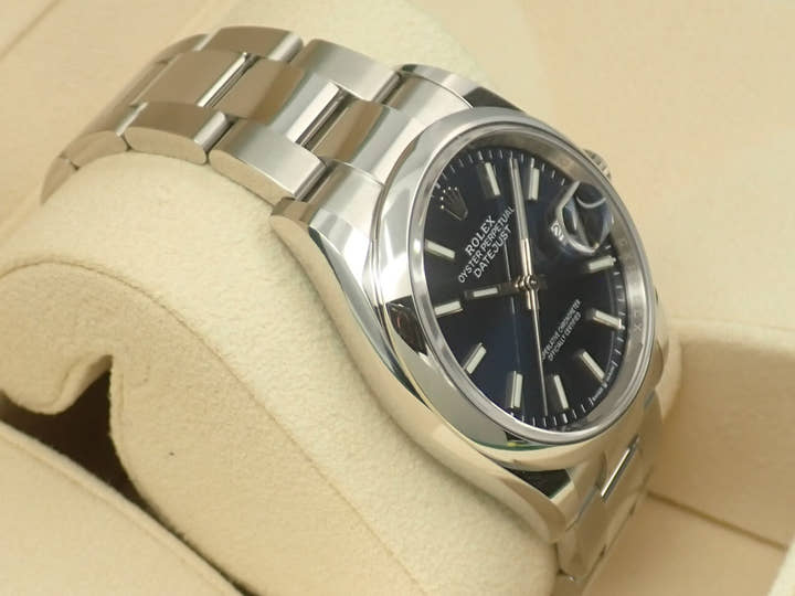 Rolex Datejust 36 Ref. 126200 Stainless Steel Bright Blue Dial
