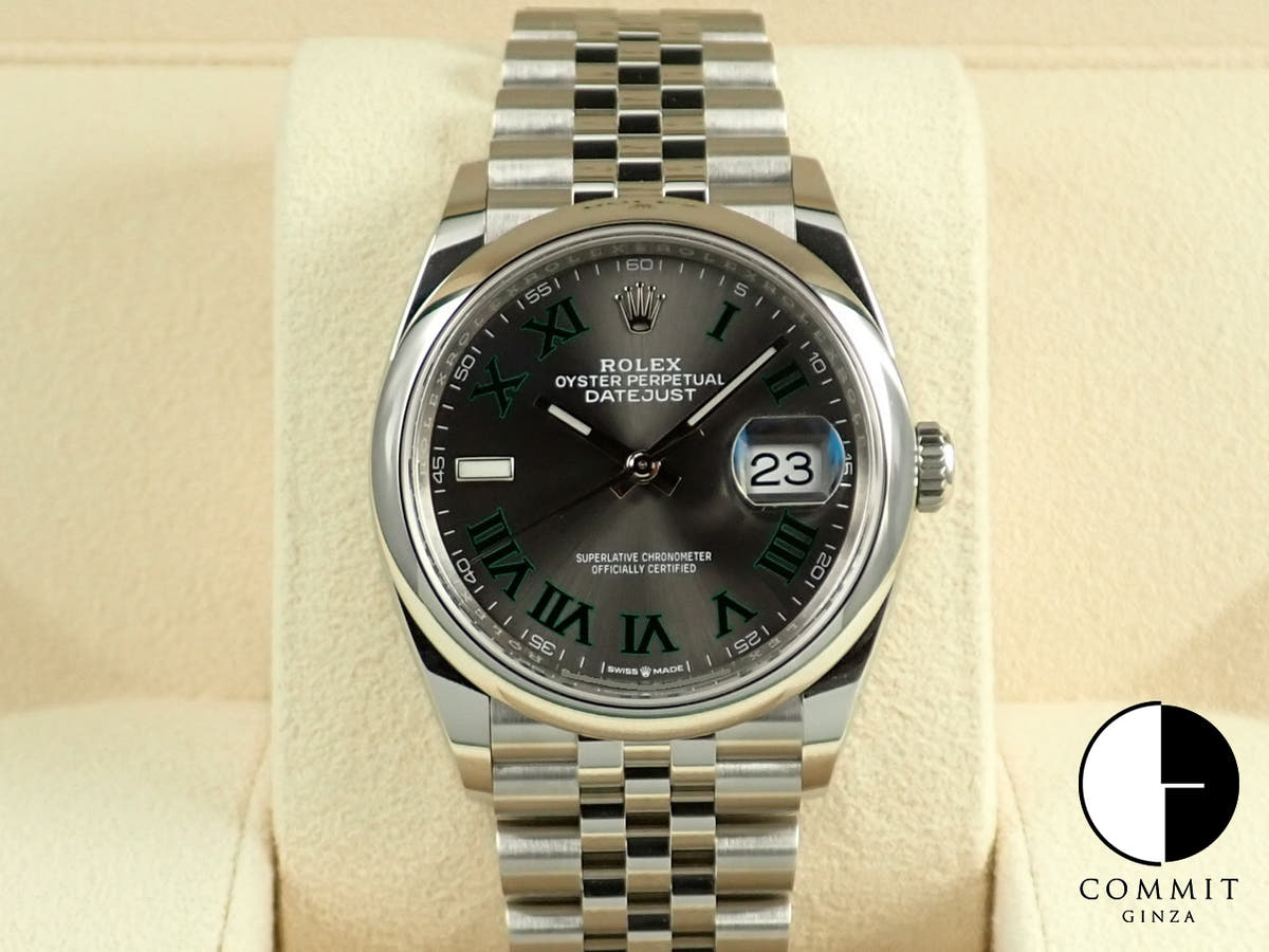 ロレックス デイトジャスト36 Ref.126200 ステンレススチール スレート文字盤 ジュビリーブレスレット