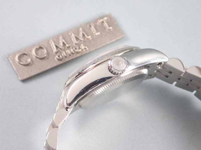 ロレックス デイトジャスト Ref.179174 ピンクローマン文字盤 中古 datejust-16 ジュビリーブレスレット