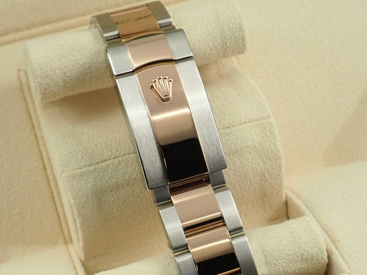 Rolex Datejust 36 Ref. 116201 Stainless Steel/Everose Gold White Roman Dial