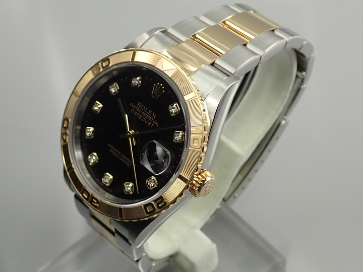 ロレックス デイトジャスト サンダーバード Ref.16263G ステンレススチール/イエローゴールド ブルーグラデーションx10Pダイヤ文字盤