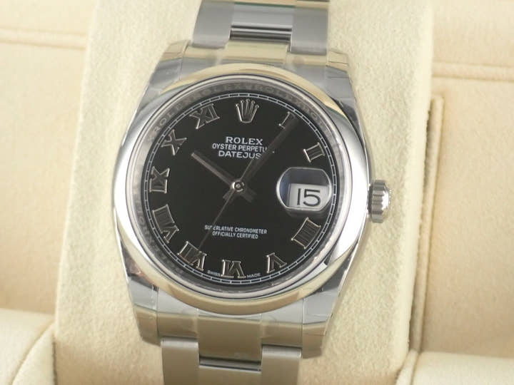 ロレックス デイトジャスト Ref.116200 ブラック文字盤 未使用 datejust-173