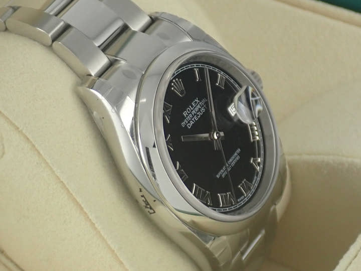 ロレックス デイトジャスト Ref.116200 ブラック文字盤 未使用 datejust-173