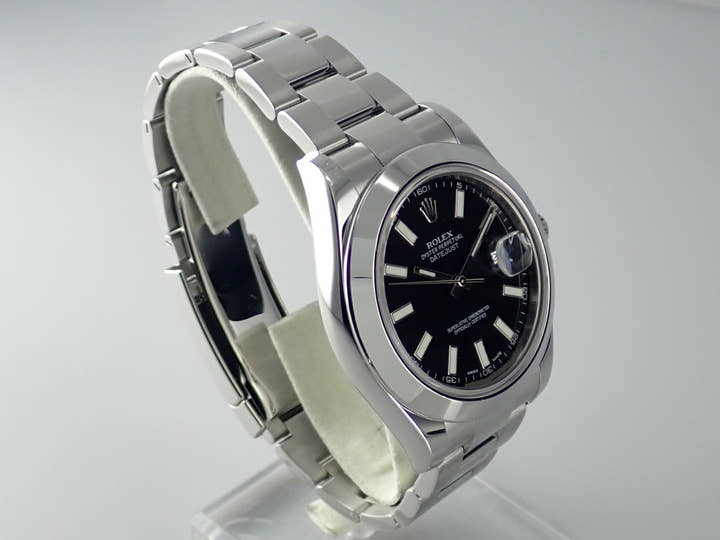 ロレックス デイトジャストII Ref.116300 ブラック文字盤 中古 datejust-182