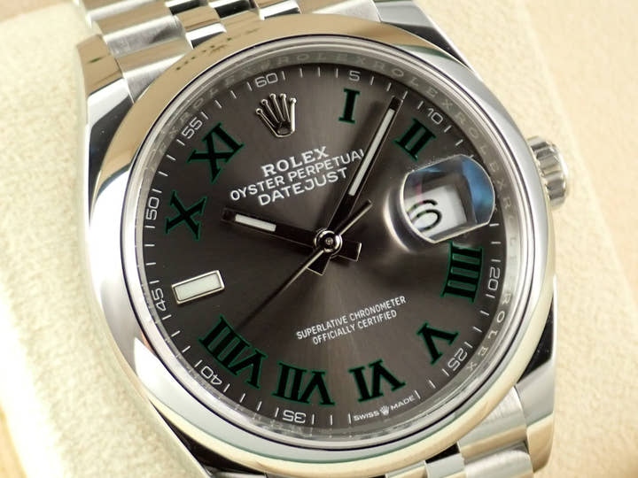 ロレックス デイトジャスト36 Ref.126200 ステンレススチール スレート文字盤 ジュビリーブレスレット