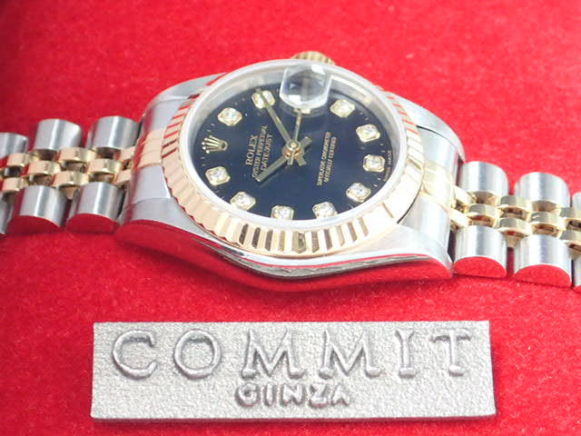 ロレックス デイトジャスト Ref.69173G ブラック文字盤 中古 datejust-19 ジュビリーブレスレット