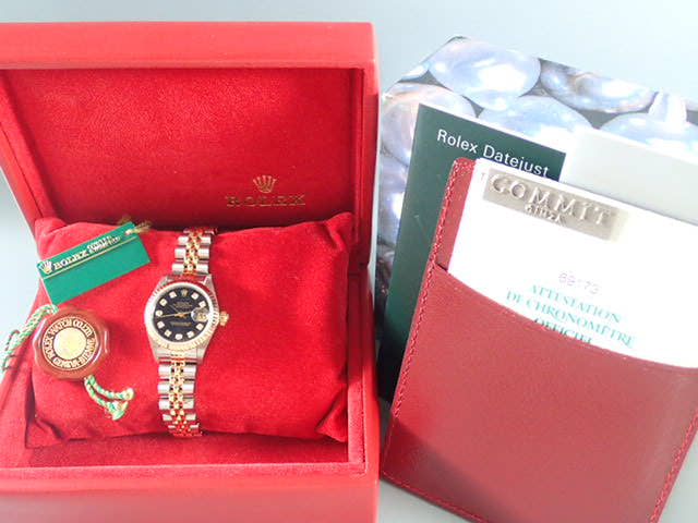 ロレックス デイトジャスト Ref.69173G ブラック文字盤 中古 datejust-19 ジュビリーブレスレット