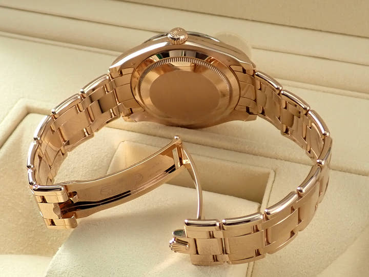 Rolex Datejust Pearlmaster Ref. 86285 Everose Gold Pave Diamond Dial