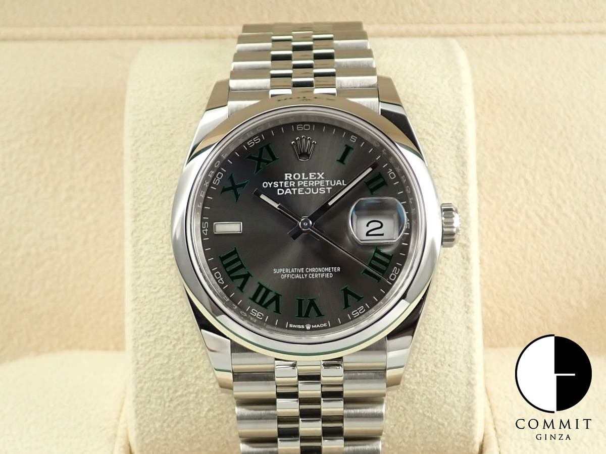 ロレックス デイトジャスト36 Ref.126200 ステンレススチール スレート文字盤 ジュビリーブレスレット