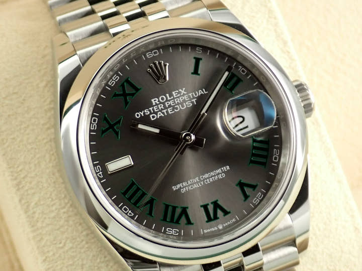 ロレックス デイトジャスト36 Ref.126200 ステンレススチール スレート文字盤 ジュビリーブレスレット