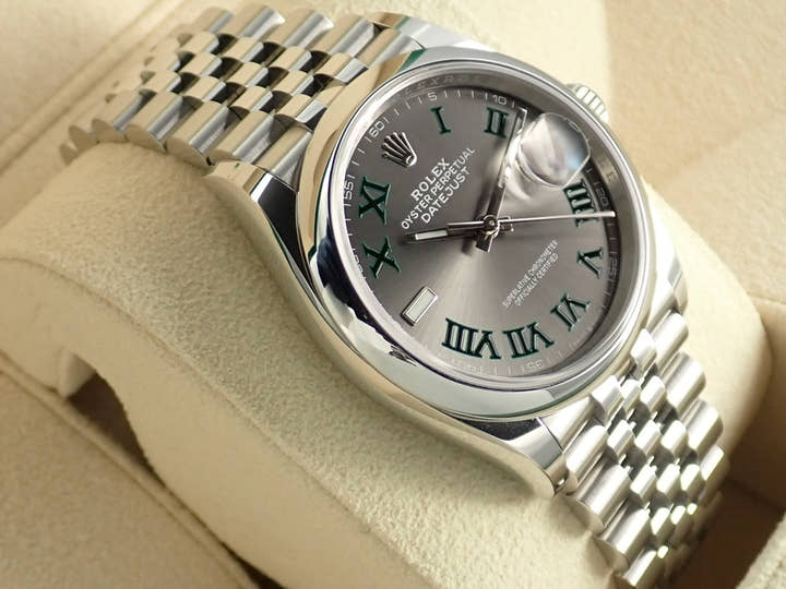 ロレックス デイトジャスト36 Ref.126200 ステンレススチール スレート文字盤 ジュビリーブレスレット