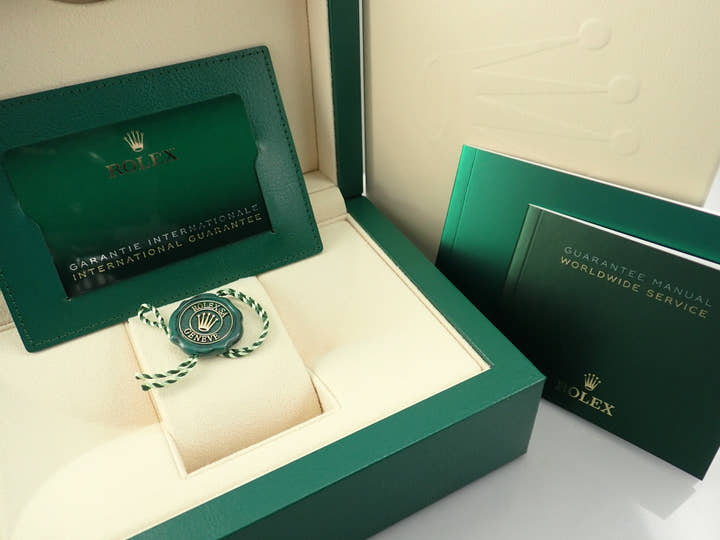 Rolex Datejust 36 Ref. 126234 Stainless Steel/White Gold Olive Green Palm Motif Dial Jubilee Bracelet
