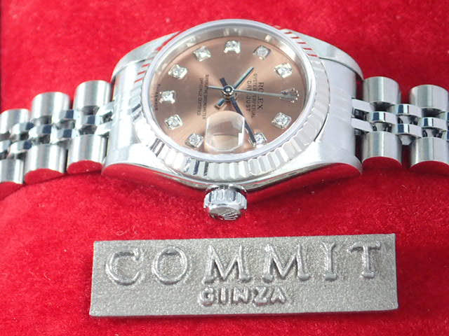 ロレックス デイトジャスト Ref.79174G ピンク文字盤 中古 datejust-20 ジュビリーブレスレット