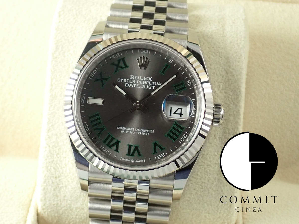 ロレックス デイトジャスト36 Ref.126234 スレート文字盤 未使用 datejust-207 ジュビリーブレスレット
