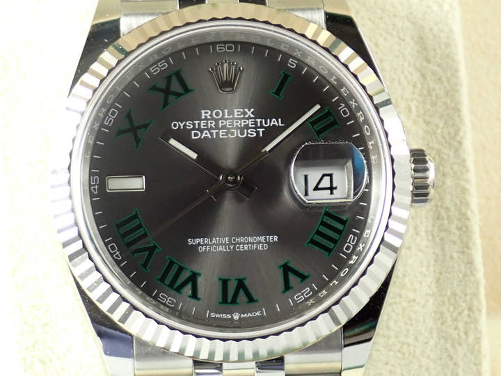 ロレックス デイトジャスト36 Ref.126234 スレート文字盤 未使用 datejust-207 ジュビリーブレスレット