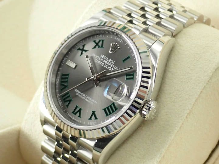 ロレックス デイトジャスト36 Ref.126234 スレート文字盤 未使用 datejust-207 ジュビリーブレスレット