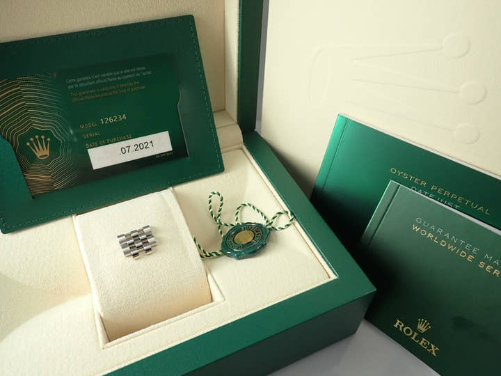 ロレックス デイトジャスト36 Ref.126234 スレート文字盤 未使用 datejust-207 ジュビリーブレスレット