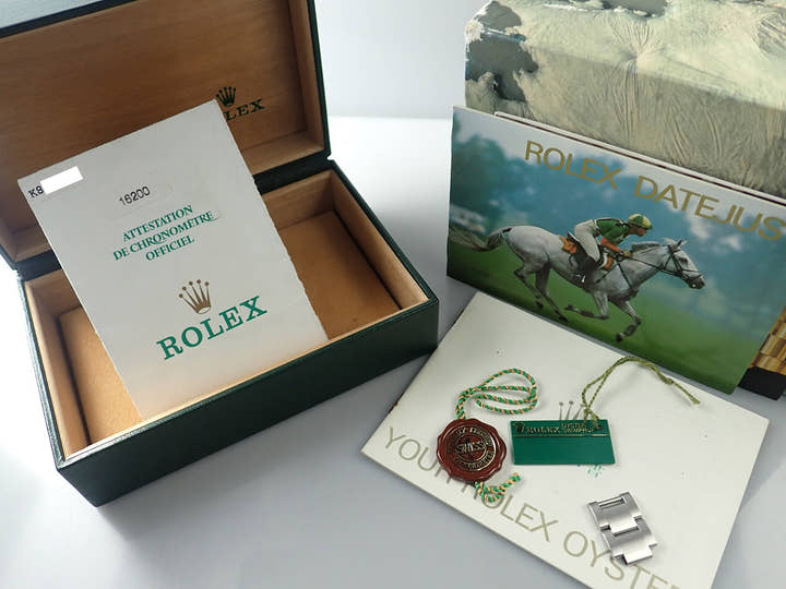 ロレックス デイトジャスト36 Ref.16200 ステンレススチール アイボリーコンピューターアラビア文字盤