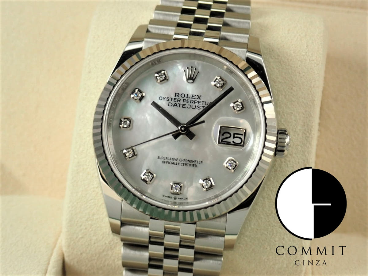 ロレックス デイトジャスト36 Ref.126234 シェル文字盤 中古 datejust-211 ジュビリーブレスレット