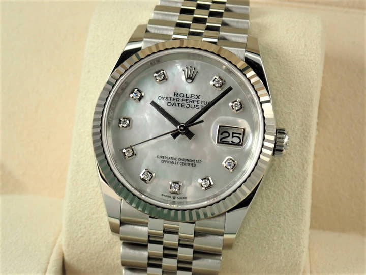 ロレックス デイトジャスト36 Ref.126234 シェル文字盤 中古 datejust-211 ジュビリーブレスレット
