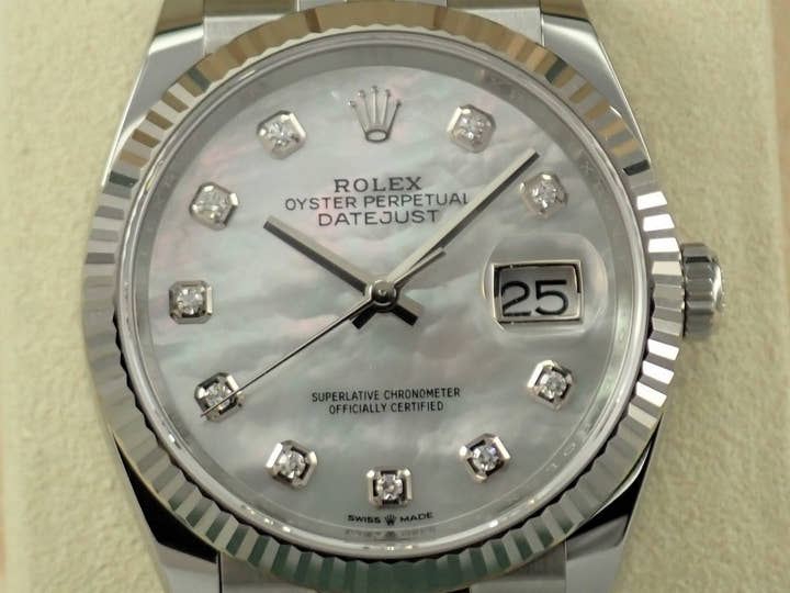 ロレックス デイトジャスト36 Ref.126234 シェル文字盤 中古 datejust-211 ジュビリーブレスレット