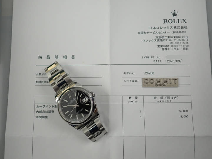 ロレックス デイトジャスト36 Ref.126200 ブラック文字盤 美品 datejust-219