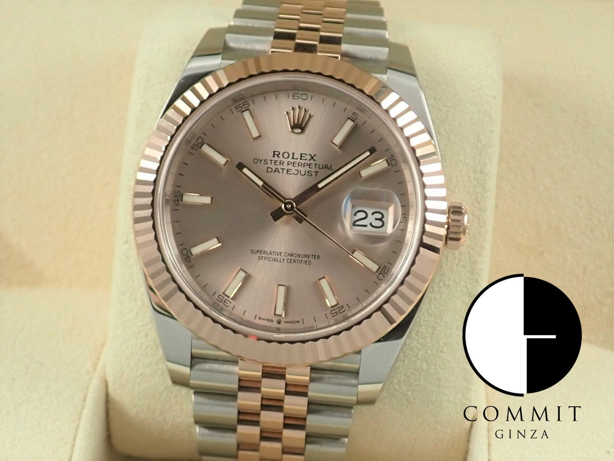 ロレックス デイトジャスト41 Ref.126331 サンダスト文字盤 中古 datejust-223 ジュビリーブレスレット