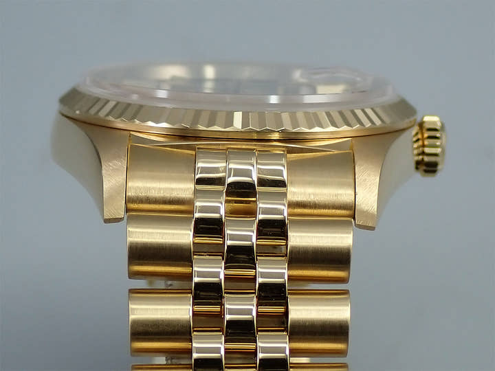 ロレックス デイトジャスト36 Ref.16238 イエローゴールド ネイビー文字盤 ジュビリーブレスレット