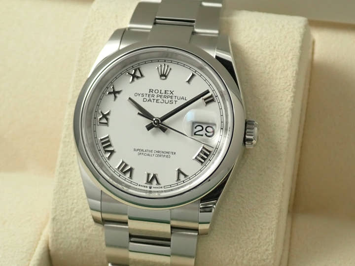 ロレックス デイトジャスト36 Ref.126200 ホワイト文字盤 未使用 datejust-229
