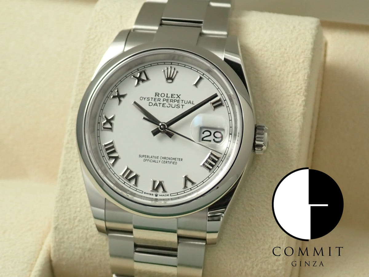 ロレックス デイトジャスト36 Ref.126200 ホワイト文字盤 未使用 datejust-229