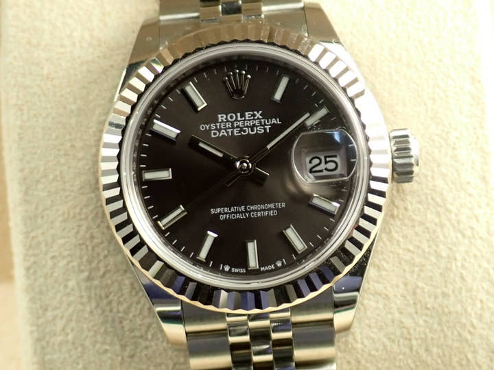 ロレックス デイトジャスト28 Ref.279174 ステンレススチール/ホワイトゴールド ダークグレー文字盤 ジュビリーブレスレット