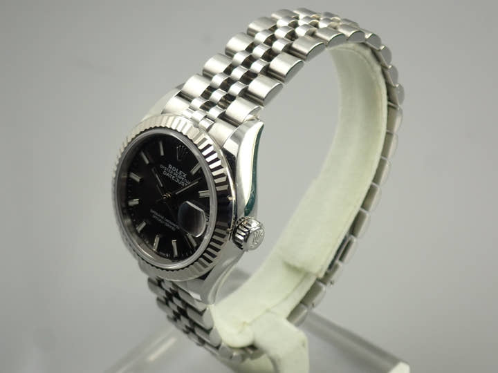 ロレックス デイトジャスト28 Ref.279174 ステンレススチール/ホワイトゴールド ダークグレー文字盤 ジュビリーブレスレット