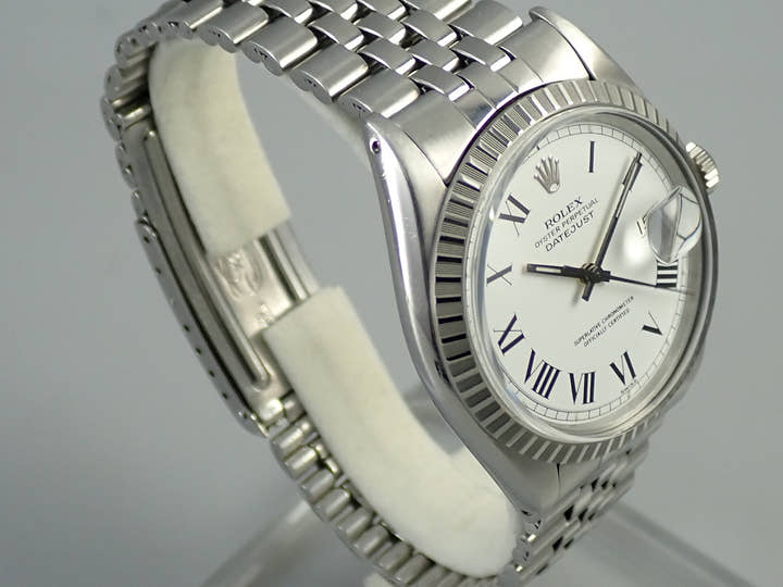 ロレックス デイトジャスト36 Ref.1603 ステンレススチール ホワイトローマン文字盤 ジュビリーブレスレット