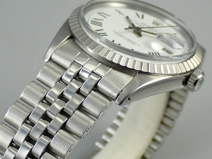 ロレックス デイトジャスト36 Ref.1603 ステンレススチール ホワイトローマン文字盤 ジュビリーブレスレット