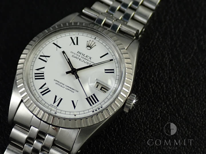 ロレックス デイトジャスト36 Ref.1603 ステンレススチール ホワイトローマン文字盤 ジュビリーブレスレット