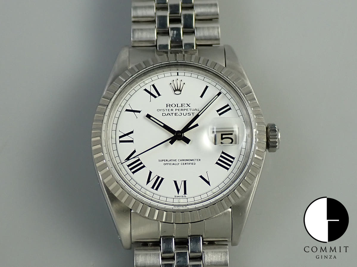 ロレックス デイトジャスト36 Ref.1603 ステンレススチール ホワイトローマン文字盤 ジュビリーブレスレット