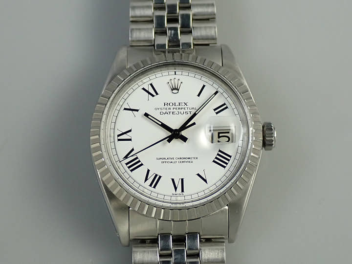 ロレックス デイトジャスト36 Ref.1603 ステンレススチール ホワイトローマン文字盤 ジュビリーブレスレット