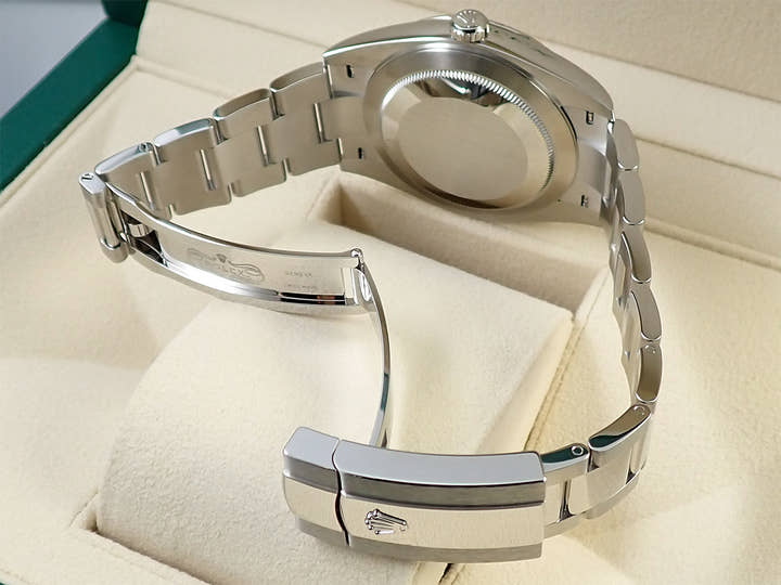 ロレックス デイトジャスト41 Ref.126334 ステンレススチール/ホワイトゴールド ブラックx10Pダイヤ文字盤