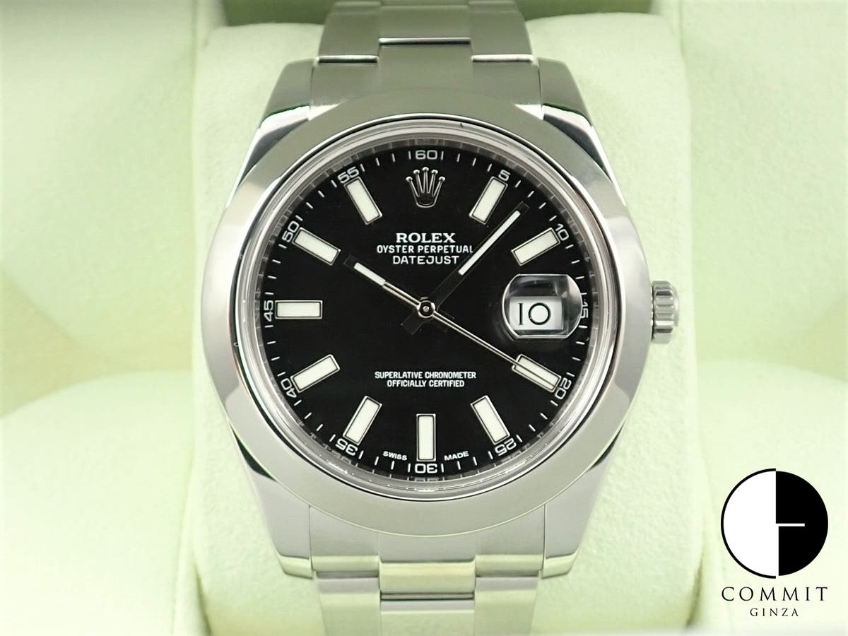 Rolex Datejust II Ref. 116300 Stainless Steel Black Dial