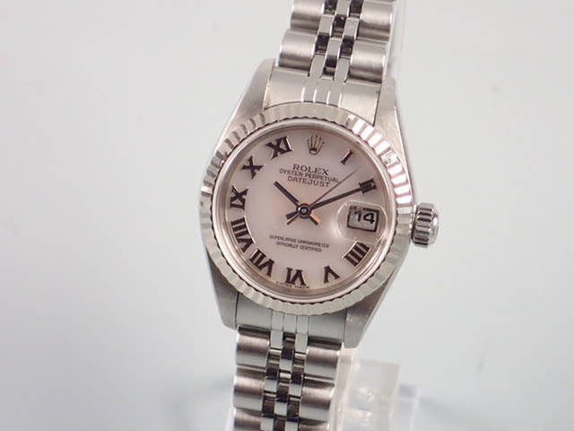 ロレックス デイトジャスト Ref.79174NR シェルローマン文字盤 中古 datejust-28 ジュビリーブレスレット