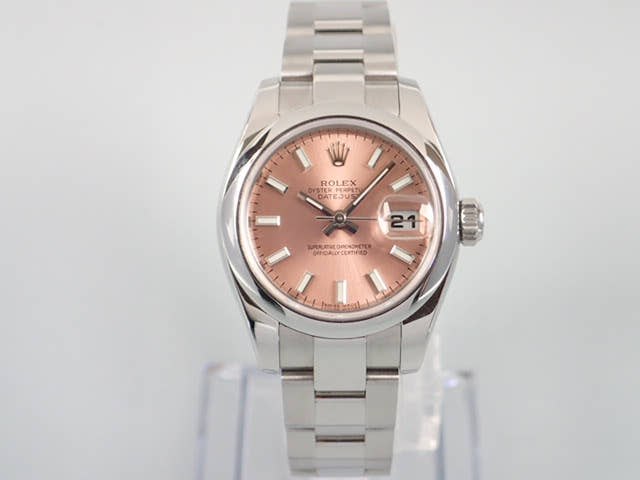 ロレックス デイトジャスト Ref.179160 ピンクバーインデックス文字盤 中古 datejust-32