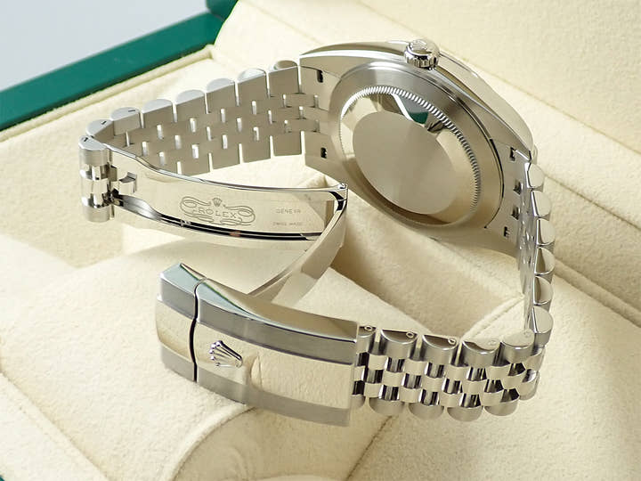 ロレックス デイトジャスト41 Ref.126334 ステンレススチール/ホワイトゴールド スレート文字盤 ジュビリーブレスレット 未使用 3HX82399