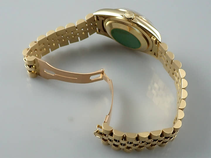 ロレックス デイトジャスト36 Ref.16238 イエローゴールド ブルー文字盤 ジュビリーブレスレット