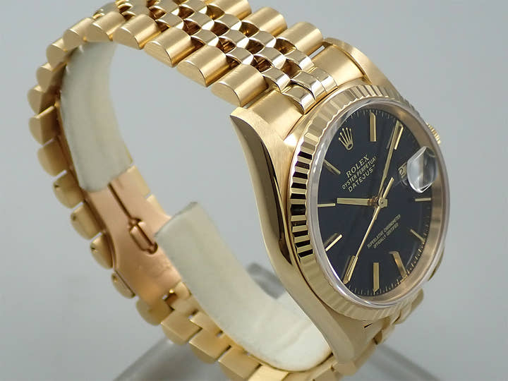 ロレックス デイトジャスト36 Ref.16238 イエローゴールド ブルー文字盤 ジュビリーブレスレット