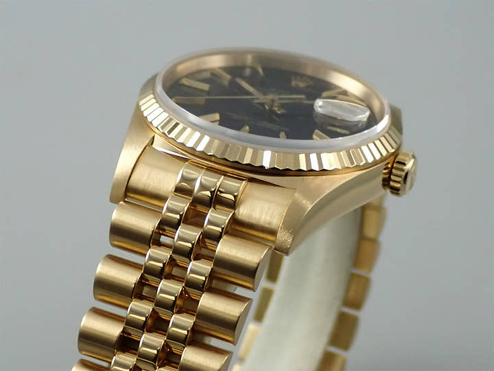 ロレックス デイトジャスト36 Ref.16238 イエローゴールド ブルー文字盤 ジュビリーブレスレット