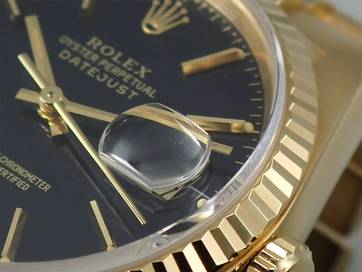 ロレックス デイトジャスト36 Ref.16238 イエローゴールド ブルー文字盤 ジュビリーブレスレット