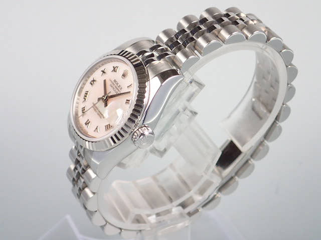 ロレックス デイトジャスト Ref.179174NRD デコレーションピンクシェル文字盤 中古 datejust-34 ジュビリーブレスレット