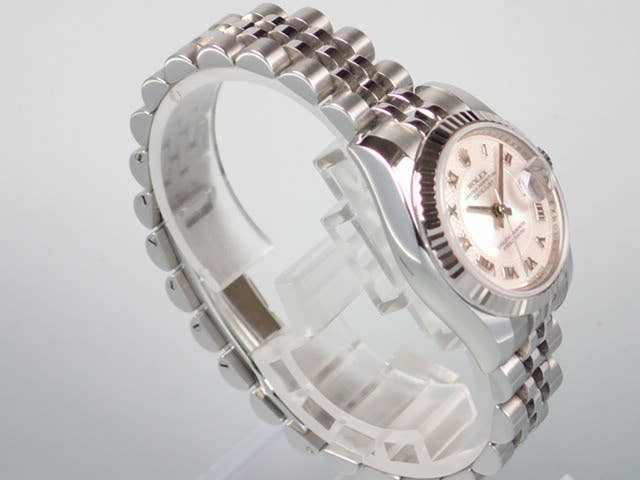 ロレックス デイトジャスト Ref.179174NRD デコレーションピンクシェル文字盤 中古 datejust-34 ジュビリーブレスレット