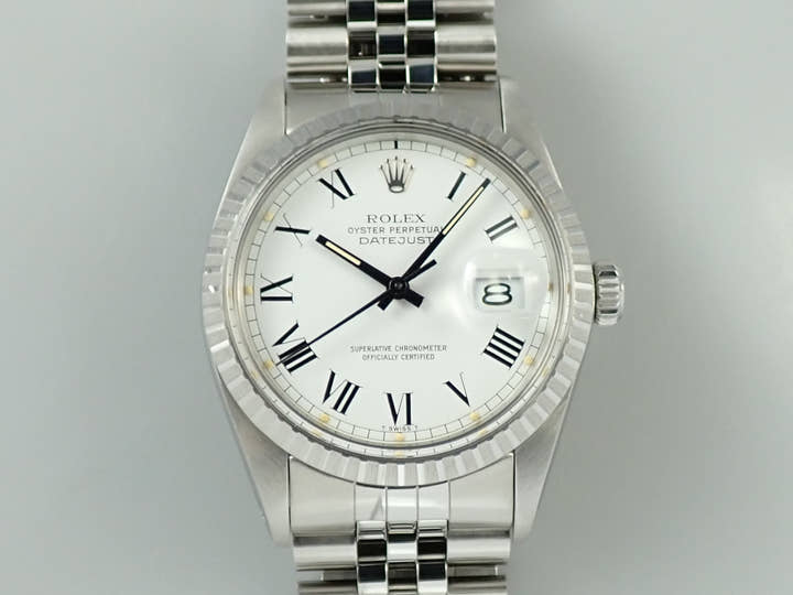 ロレックス デイトジャスト Ref.16030 ステンレススチール ホワイト文字盤 ジュビリーブレスレット